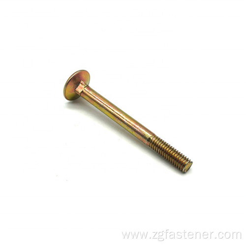 Coloured zinc carriage bolts